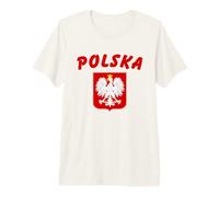 Polska Bialo-Czerwoni, Drapeau polonais emblème polonais Aigle Blanc T-Shirt Haut de Gamme