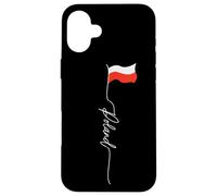 Polska, Pologne White Eagle Crown, Pologne White and Red Flag Coque pour iPhone 16 Plus