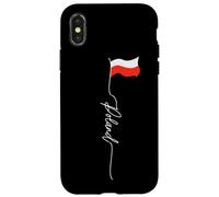 Polska, Pologne White Eagle Crown, Pologne White and Red Flag Coque pour iPhone X/XS