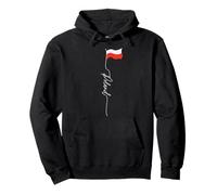 Polska, Pologne White Eagle Crown, Pologne White and Red Flag Sweat à Capuche