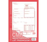 Polski Międzynarodowy List Przewozowy A4 Print M CMR (1+4) - La solution complète pour les expéditions ! Numérotées, elles sont idéales pour une gestion professionnelle des transports.