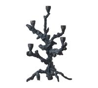 Bougeoir en aluminium recyclé gris foncé Apple tree