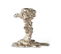 POLSPOTTEN Bougeoir Drip S 14 cm Argent