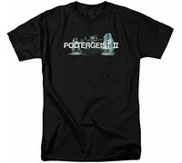 Poltergeist II Logo T Shirt Horror Movie Retro Scary Tee Manches Courtes(Medium)