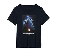 Poltergeist III Carol Anne Movie Poster Hotel Halloween T-Shirt, Femme Grandes Tailles, Noir, 2X