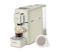 Polti Coffea S15C, Machine à Café Espresso, Compatible avec Dosettes E.S.E. 44 mm, Réservoir 0,85 L, Pression de Pompe 19 Bars, Couleur Crème
