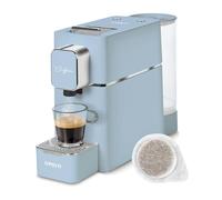 Polti Coffea S15LB, Machine à Café Espresso, Compatible avec Dosettes ESE 44 mm, Réservoir 0,85 L, Température et Longueur Réglables, Pression 19 Bars, Bleu Clair