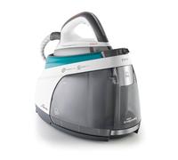 Polti Fer à vapeur La Vaporella XT100C – 7,5 bar 1,4 L Autonomie illimitée Blanc/Turquoise