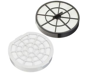 Polti PAEU0304 Lot de 2 filtres pour aspirateur Forzaspira MC330 Turbo Blanc/gris
