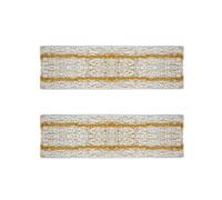 Polti Moppy Kit de 2 Serpillières pour Surfaces Délicates, Bois et Parquet, Microfibre avec Haute Performance d'Absorption
