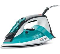 Polti Vaporella Quick&Comfort QC120, Fer à Vapeur avec Semelle en Acier Inoxydable, Poignée Soft Touch, Puissance 2200 W, Réservoir de 300 ml, Jet de Vapeur de 180 g, Bleu Clair et Noir