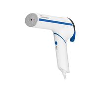 Polti Vaporella Vertical Styler GSM50B, défroisseur vertical portable | Poignée repliable, puissance 800 W, plaque en aluminium, chauffe en 30 secondes, sac de transport inclus, blanc et bleu