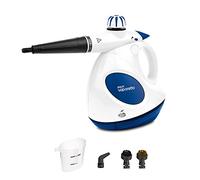 Polti Vaporetto First, Pistolet à Vapeur avec Chaudière et Bouchon de Sécurité, Chaudière Haute Pression jusqu’à 3 Bars, Puissance 1000 W, 5 Accessoires Inclus, Blanc et Bleu