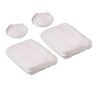 Polti Vaporetto PAEU0307 Kit de 2 serpillières en microfibres et 2 bonnettes compatibles avec les balais vapeur Polti Vaporetto SV205, SV220, SV240.