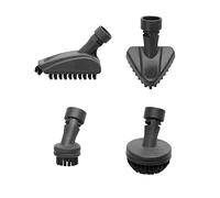 Polti Vaporetto PAEU0399 Kit de 4 brosses à Dents avec Poils en Nylon pour Le Nettoyage des Carreaux, cuisinières, Joints et sanitaires