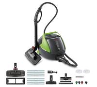 Polti Vaporetto Pro 95 Turbo Flexi, Nettoyeur Vapeur avec Chaudière, Pression jusqu'à 5 Bars, 1100 W, Autonomie Illimitée, Fabriqué en Italie, Fonction Eco, 14 Accessoires Inclus, Noir et Vert