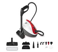 Polti Vaporetto Smart 30 R, Nettoyeur Vapeur avec Chaudière à Pression jusqu'à 3 Bars, Bouchon de Sécurité, Capacité 1,6 l, Compartiment à Accessoires Intégré, 12 Accessoires Inclus, Rouge et Blanc