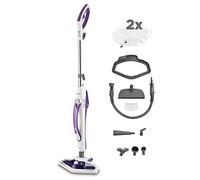 Polti Vaporetto SV440 Double, Nettoyeur Vapeur 2-en-1, Balai ou Nettoyeur à Main, 11 Accessoires Inclus, Chauffage en 15 Secondes, Réservoir Amovible, Blanc et Violet