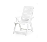 EDM Fauteuil Yuma Polypropylène 5 positions Blanc