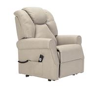 POLTRONE ITALIA Angela1 Fauteuil releveur Relax Dispositif Médical Vibromassage kit 4 Roues siège à Micro-Ressorts Doux résistant aux Taches Fauteuil électrique Fauteuil inclinable Gris Claire