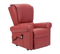 POLTRONE ITALIA Anita 2 Moteurs Cuir Fauteuil releveur Relax Dispositif Médical système de Roue siège à Micro-Ressorts Fauteuil Personnes âgées fauteuils inclinables Rouge