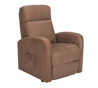 POLTRONE ITALIA Chanel 2 Moteurs Fauteuil releveur inclinable Dispositif Médical 2 Roues siège à Micro-Ressorts Doux fauteuils électriques fauteuils de Relaxation Marron