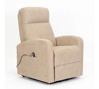 POLTRONE ITALIA Chanel1 Fauteuil Electrique releveur Dispositif Médical 2 Roues siège à Micro-Ressorts Doux fauteuils pour Personnes âgées Fauteuil de Relaxation Camel