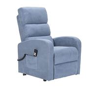 POLTRONE ITALIA Jessica 2 Moteurs Fauteuil Relax releveur Dispositif Médical kit 4 Roues siège à Micro-Ressorts Doux Fauteuil électrique Fauteuil pour Personnes âgées Bleu