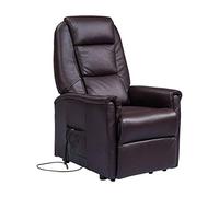 POLTRONE ITALIA Rebecca 2 Moteurs Cuir Fauteuil Electrique releveur Dispositif Médical 2 Roues siège à Micro-Ressorts fauteuils pour Personnes âgées Fauteuil de Relaxation Noir