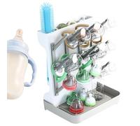 Poludatly Égouttoir à biberons pour bébé, Support d'égouttoir à Bouteilles, Rangement Vertical pour biberons, économie d'espace, Support de séchage de Bouteilles de Grande capacité