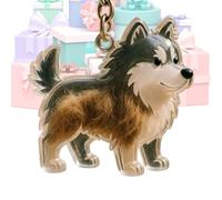 Poludatly Porte-clés en forme de poils de chien, bouteille de poils d'animaux domestiques, boîte de rangement pour les fans de garçons, filles, hommes, femmes, sac à main, portefeuille, C, Refer to