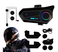 Poludatly Z20 Casque Blueto-oth - Haut-parleurs de Communication pour Moto - sans Fil avec blé Dur/Doux - Étanchéité IPX6 - pour la Plupart des Casques