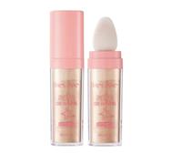 Polvo De Hadas Highlighter Patting Powder, Poudre de Fairy Patting, Bombe à paillettes pour les cheveux, le corps, le visage et le corps, Illuminateur de teint brillant (brun doré)