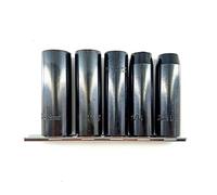 POLXLMOFXO 5pcs 1 / 2in Drive Impact Douille Ensemble Set Haute résistance Manganèse Phosphate Surface Pousquet Pneumatique Sactes Pneumatiques