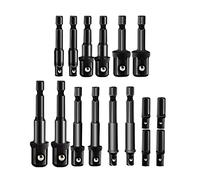 POLXLMOFXO 7/8/16/2 4 PIÈCES Extension d'impact et adaptateur de prise raccordement la tige Hex Shank d'extension Dossier socket Kit jeux portable(16PCS)