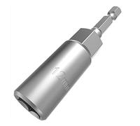 POLXLMOFXO Impact de 100 mm Prise pilote d'écrou supplémentaire 1/4 pouce Hex Shank Socket Tour Porte-boulons non magnétique Boulon boulon for outil électrique(19mm)