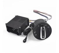 POLXLMOFXO Interrupteur de lumière chromé for voiture, capteur automatique adapté for VW Polo 9N 9N3 Passat B5.5 Transpoter Sharan 1C0941531 /3BD + phare