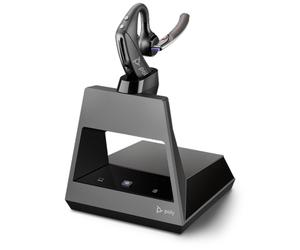 Poly 5200 Office Casque Sans fil Crochets auriculaires, Ecouteurs Bureau/Centre d'appels Bluetooth Noir