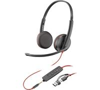 Poly 8X229A6 headphones/headset Wired Head-band Office/Call center USB Type-C Bl