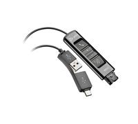 POLY Adaptateur USB vers QD DA85 Noir (USB Type-A/USB Type-C) - Connecteur QD - Compatibilité POLY - 786C7AA - 30g