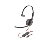 Poly Blackwire 3210 - 3200 Series - micro-casque - sur-oreille - filaire - USB-C - noir - Certifié Skype, certifié Cisco Jabber, Certifié Avaya