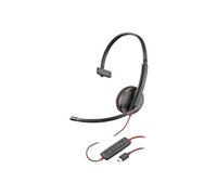 Poly Blackwire 3210 - Blackwire 3200 Series - micro-casque - sur-oreille - filaire - USB-C - noir - Certifié Skype, certifié Cisco Jabber, Certifié