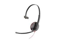 Poly Blackwire 3215 Casque Avec fil Arceau Bureau/Centre d'appels USB Type-A Noir, Rouge