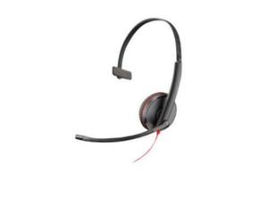 Poly Blackwire 3215 Casque Avec fil Arceau Bureau/Centre d'appels USB Type-A Noir, Rouge