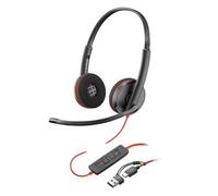 Poly Blackwire 3220 - Blackwire 3200 Series - micro-casque - sur-oreille - filaire - USB-C - noir - Certifié Skype, certifié Cisco Jabber, Certifié Avaya, certifié UC