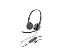 Casque Micro HP Poly Blackwire 3225 (Noir/Rouge)