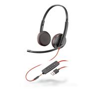 Poly Blackwire 3225 - Casque - Arceau - Appels et musique - noir - binaural - numérique