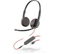 Poly Blackwire C3225 USB-C - 3200 Series - micro-casque - sur-oreille - filaire - jack 3,5mm, USB-C - isolation acoustique