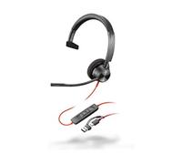 Poly Blackwire 3310 - Blackwire 3300 series - micro-casque - sur-oreille - filaire - USB-A - noir