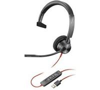 Poly Blackwire 3310 - Blackwire 3300 series - micro-casque - sur-oreille - filaire - USB-A - noir Noir G